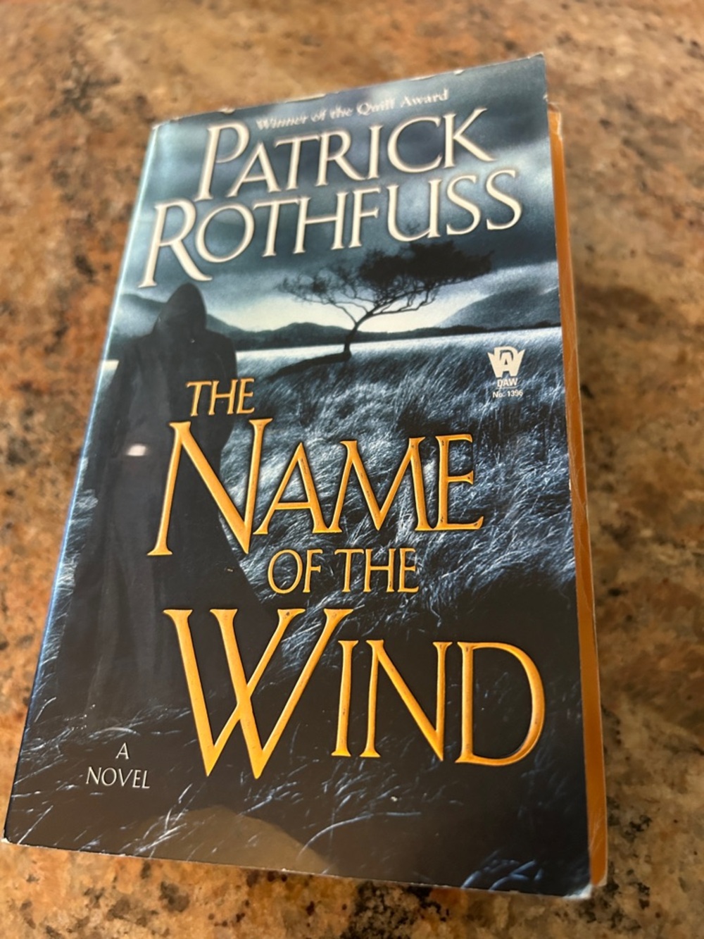 Patrick Rothfuss "The Name of the Wind" Paperback - Blue with Gold Text